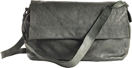 HAROLD'S Leren schoudertas Submarine Handbag Flap Green donkergroen