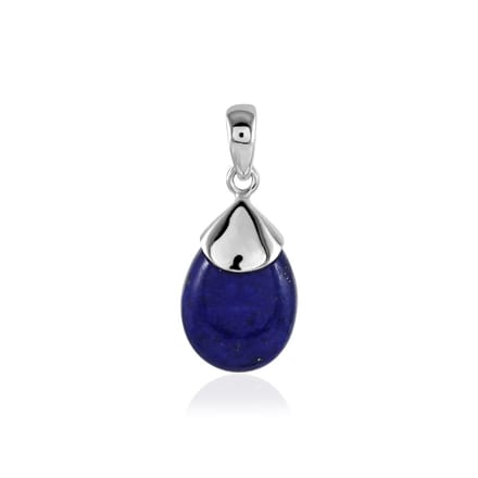 SilverGems Zilveren hanger met Lapis Lazuli edelsteen