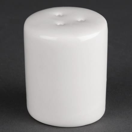 Athena Hotelware Pepervaatje wit Ø 42mm - Porseleinen peperstrooier (Set van 12 pepervaatjes)