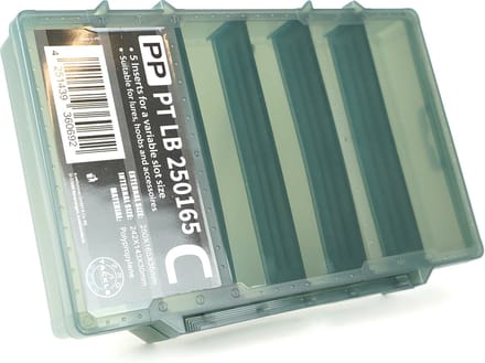 Eurocatch - Pro Tackle - LureBox 25G - Tacklebox - Viskoffer -Vertikaal Indeelbaar - Accessoire Box - Grey - Sorteerdoos