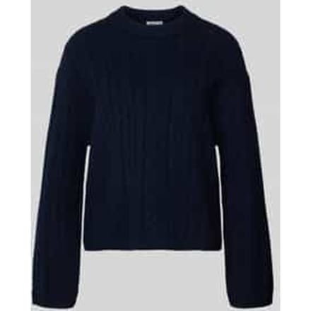 Gebreide pullover van wol met kabelpatroon