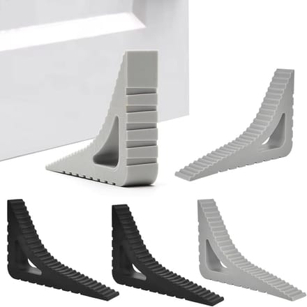 Deurstopper en Raamwig Set (4 Stuks) - Flexibele Deurwiggen van TPR voor Veiligheid en Ventilatie