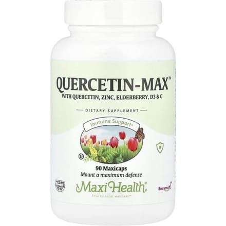 Maxi Health, Quercetin-Max™, MaxiCaps 90 comprimés