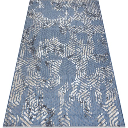 Kleden Rugsx Tapijt Structureel SOLE D3841 zeshoeken Plat gewev 80x150 cm