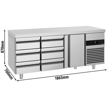GGM Gastro Kühltisch PREMIUM - 1865x700mm - mit 1 Tür - 6 Schubladen