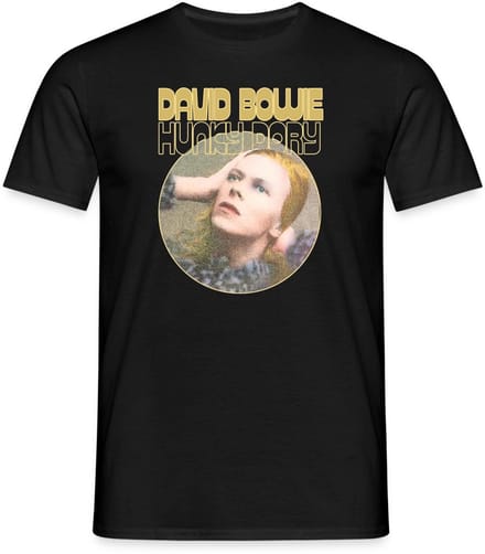 David Bowie Hunky Dory Album Cover T-Shirt Heren