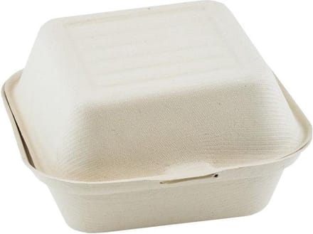 Hamburgerbox - suikerriet - 150 x 150 x 84 mm - 200 stuks