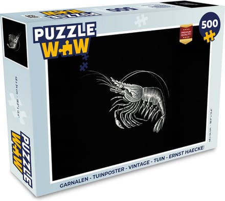 Puzzel Garnalen - Vintage - Ernst Haeckel - Dieren - Kunst - Legpuzzel - Puzzel 500 stukjes