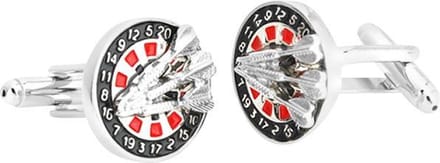 Amanto Manchetknopen Cinto - 316L Staal - Dart - ∅21mm