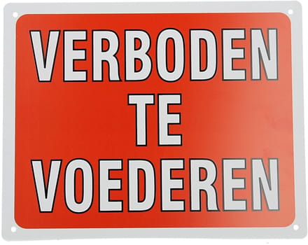 Epplejeck Bord Epplejeck Verboden Te Voederen