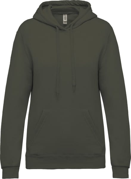 Kariban Eco damessweater met capuchon K473 - Dark Khaki - L