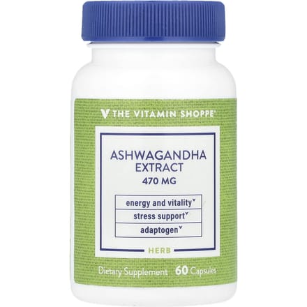 The Vitamin Shoppe, Ashwagandha Extract, 470 mg, 60 Capsules