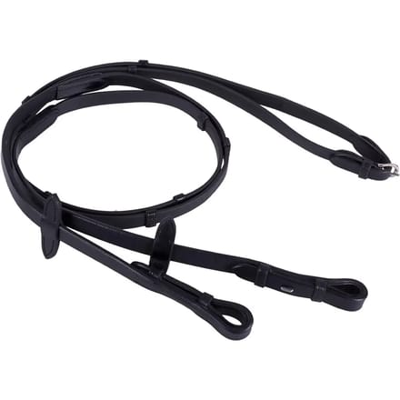 Qhp Teugel biothane met stops Black - Full | Teugels paard