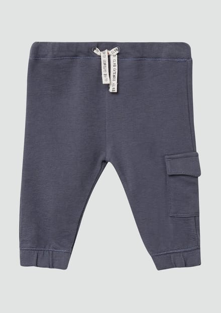 s.Oliver - others - Joggingbroek met elastische tailleband in structuurjersey