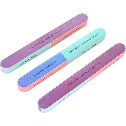 Nagelvijl Schuurblok Manicure Pedicure Zeszijdig Polijst Buffing Tool white