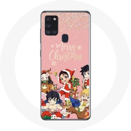 Coque pour Samsung Galaxy A21s Demon slayer merry christmas affiche Anime Manga