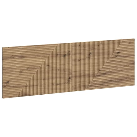 vidaXL - Wandgemonteerd - Hoofdbord - HAARLEM - Artisanaal - eiken - Bewerkt - hout