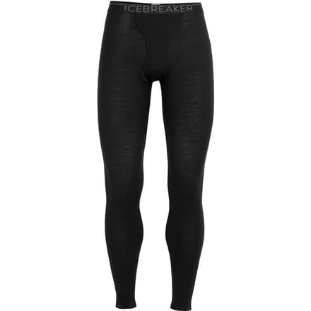 Icebreaker Mens 200 Leggings with fly 104370001 black S