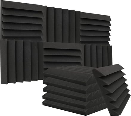 12 Stuks Akoestisch Schuim Behang - Geluidsisolatie Panelenset voor Studio en Thuis