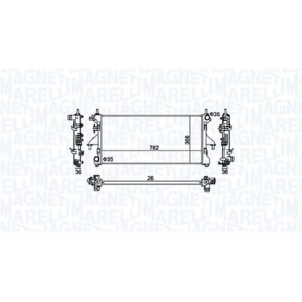 Motorradiateur  MAGNETI MARELLI 350213126900