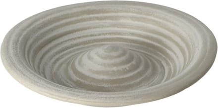 Esschert Design Vogelbad - grijs - voederschaal - keramiek - D28,8 x H5,5 cm - tuinvogel drinkschaal