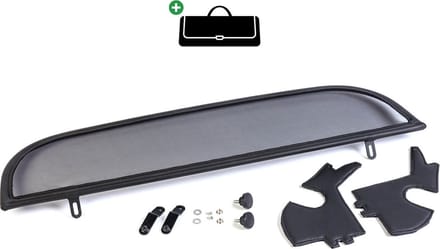 Windscherm Ford KA | 2002-2006 | incl. luxe opbergtas | Zwart