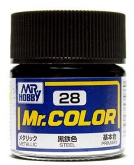 Gunze Mr. Hobby C-028 - Mr. Color 10 ml Steel - Lacquer Modelbouwverf