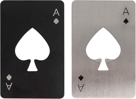 2 Pcs Poker Shape Beer Opener - Credit Card Formaat
