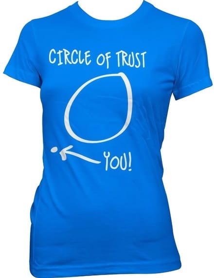 Hybris Circle Of Trust Girly Tee dames-T-shirt blauw