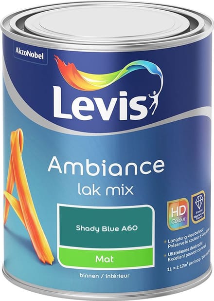 Levis - Ambiance Lak Mat Mix - Shady Blue A60 - Mengverf - 1 L