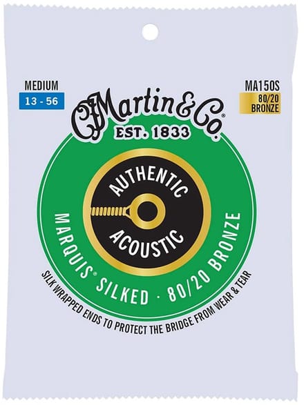 Martin MA150S Silked Snaren voor Akoestische Gitaar (13-56) Bronze, Medium