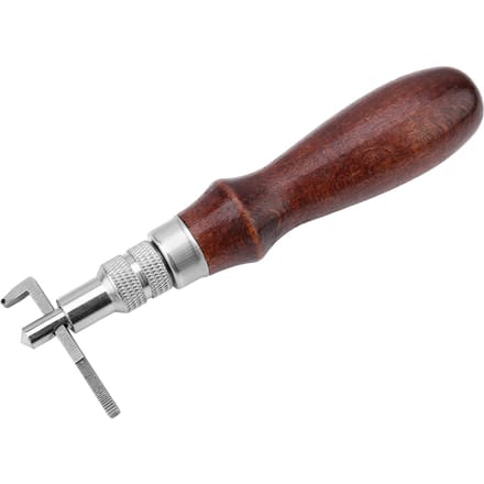 Verstelbare Leren Rand Stiksel Groover Kerver DIY Leerbewerking Groefgereedschap brown