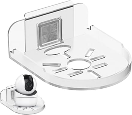 Camera Wandmontagebeugel - Camera Houder - Camera Beveiligen - Zonder Boren - 38 x 25 x 43 mm - Transparant