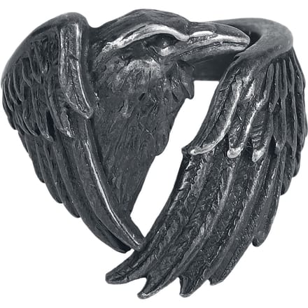 Alchemy Gothic - Gothic Ring - Made of the Night Ring - voor Vrouwen - zwart