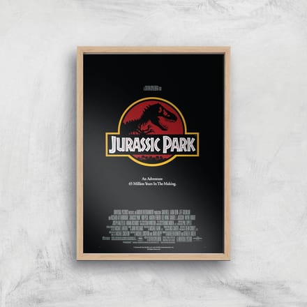 Jurassic Park Giclee Art Print - A2 - Wooden Frame