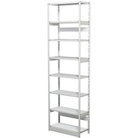 Complete stelling PROGRESS 500 T, basissectie, zonder achterwand, H 2600 x B 750 x D 340 mm