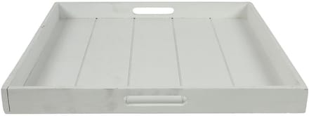 Countryfield dienblad speelgoed vierkant Claudina 50cm wit karton.