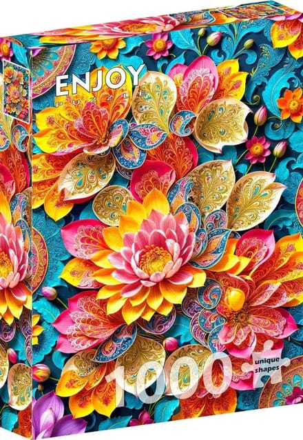 Enjoy Puzzle legpuzzel Waterlelies 1000 stukjes kleurrijk karton.