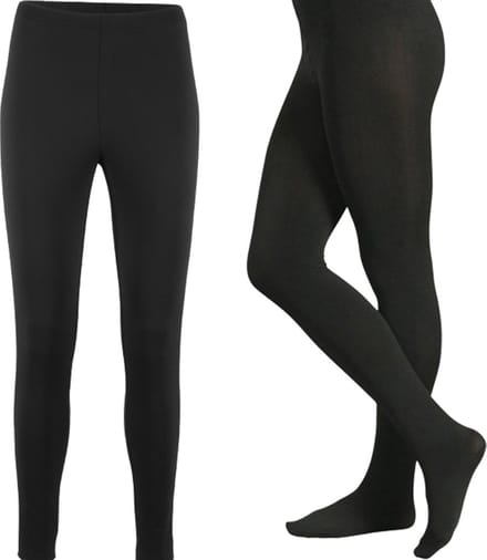 Apollo Soft Winter gevoerde zwarte thermo panty - Zwart