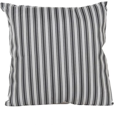 Annas collection - Buitenkussen 60x60 cm Antraciet Streep