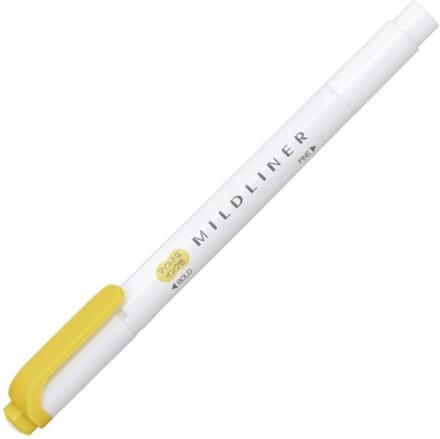 Zebra Mildliner Double-Sided Highlighter - Fine / Bold – Mild Gold / WKT7-MGO