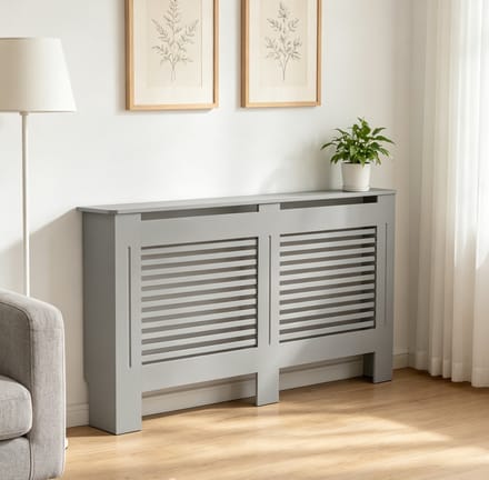 FATIVO Radiatorombouw - Radiatoromkasting - 152x19x92 cm - grijs