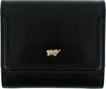 Braun Büffel Leren Portemonnee Venice Wallet 4CS Black Zwart