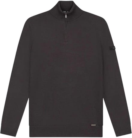 Malelions Knitted 1/4 Zip Sweater Heren - Maat M