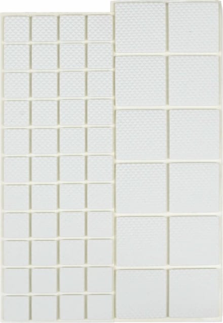 Anti Kras Rubber - Antikrasvilt - 56 Delig - Wit