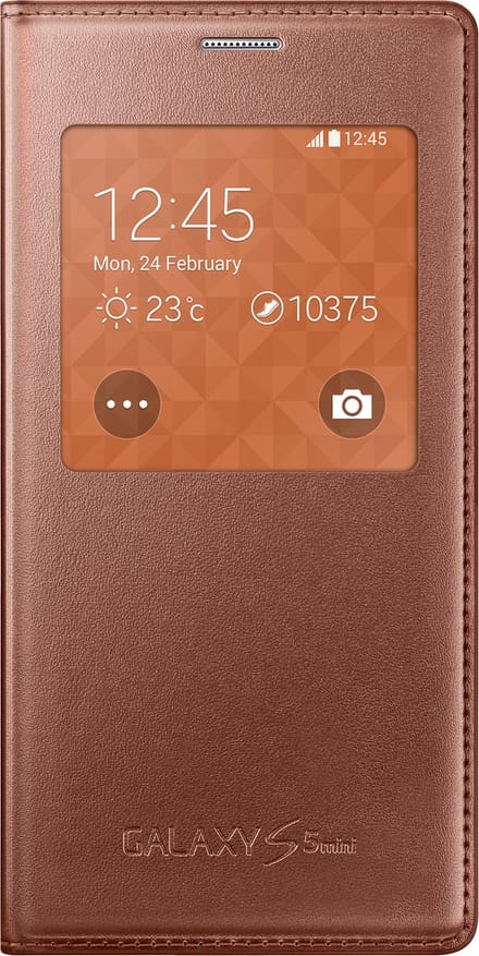 Samsung S View Cover Leder voor Samsung Galaxy S5 Mini - Roze