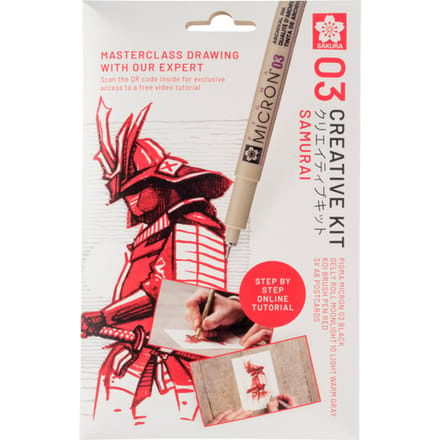 Tekenset Sakura Creative Kit Samurai 6 stuks