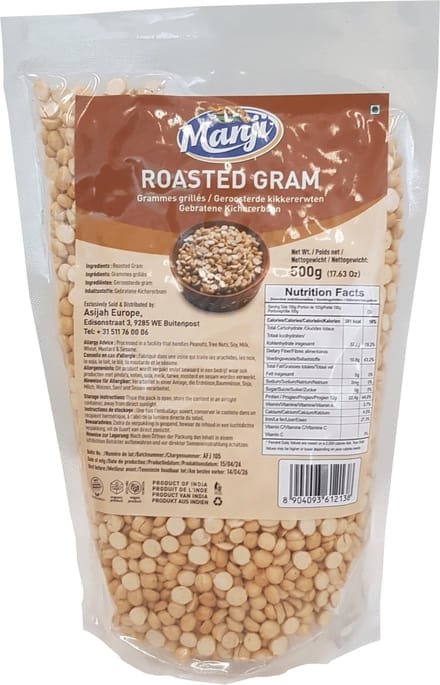 Manji - Geroosterde Kikkererwten - Roasted Gram - 3x 500 g