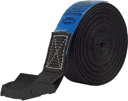 Professionele spanband Spanband Klemgesp auto 1-delig 5m 250 kg ZWART