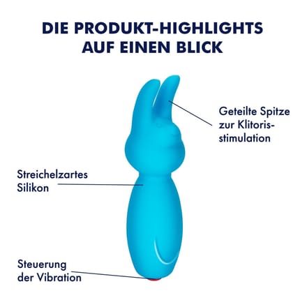 Siliconen bullet met voelsprieten, 8,5 cm